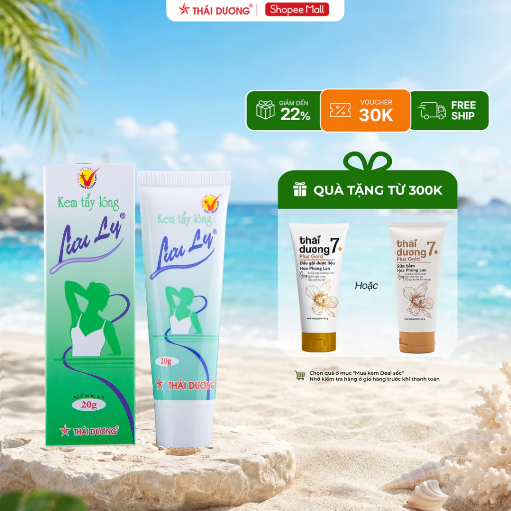 Kem Lưu Ly tẩy lông nách, tay, chân 20g - Sao Thái Dương