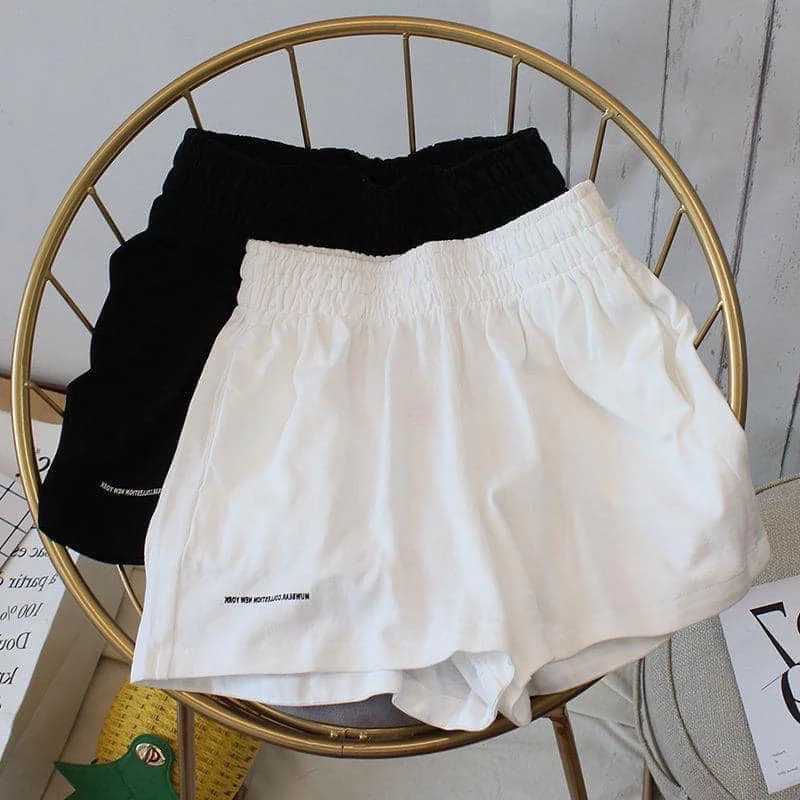 Quần short unisex_quần đùi đũi chun thêu siêu Hot WSH31