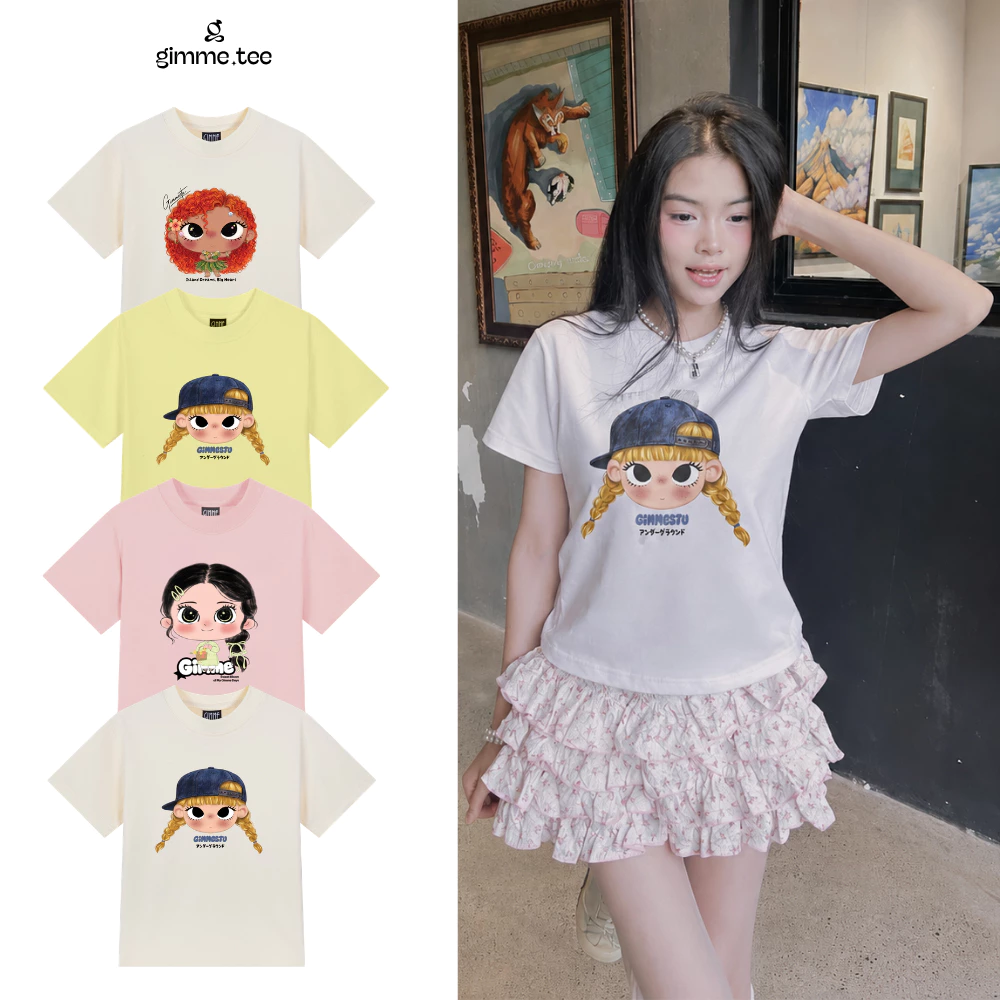 [Hàng Mới] Áo BabyTee Form Nữ - ChiBi Girl- Premium Cotton 250gsm 2 Chiều Cổ Tròn - Áo thun babytee GMB142