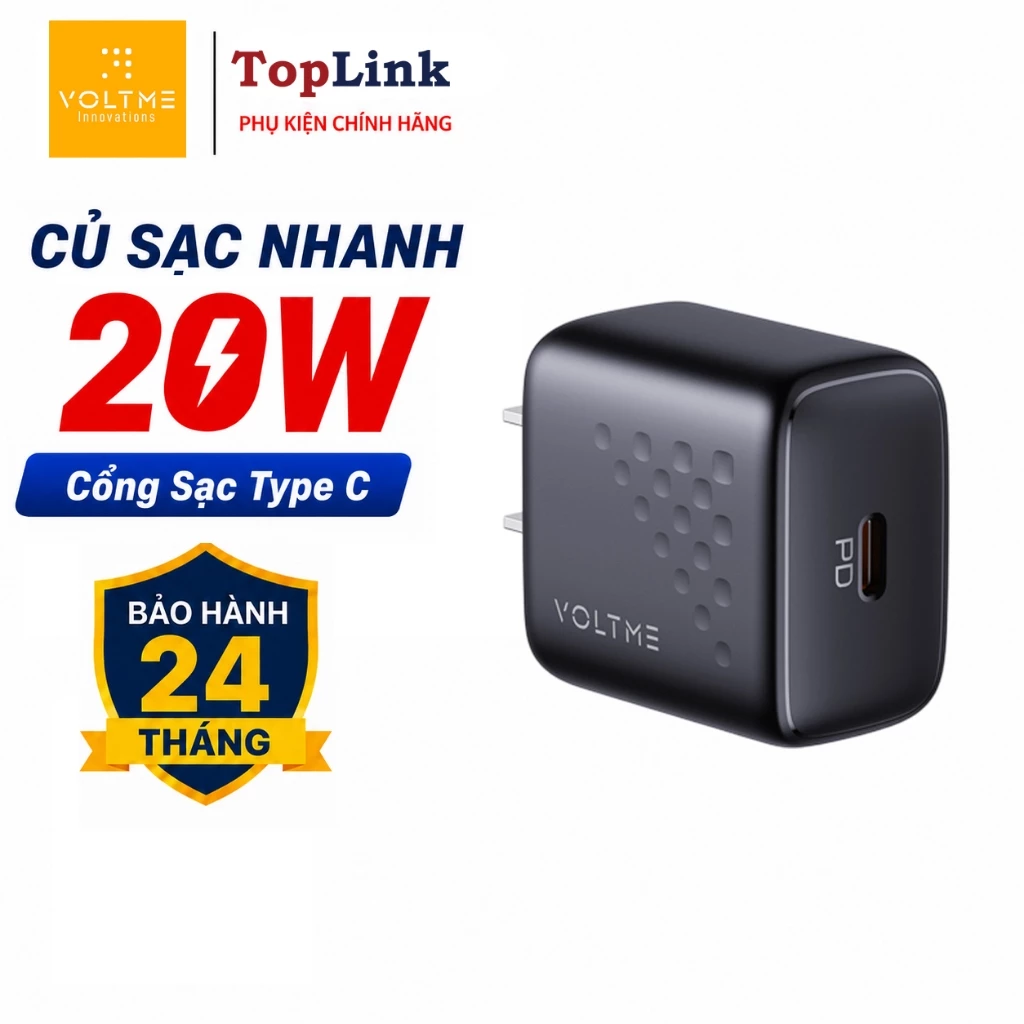 Củ Sạc Nhanh TypeC 20w 30w Voltme Cho IP 12 13 14 15 16 SamSun Huawei Xiaomi Có PPS, PD3.0 QC3.0 & 4.0,AFC SCP FCP BC1.2