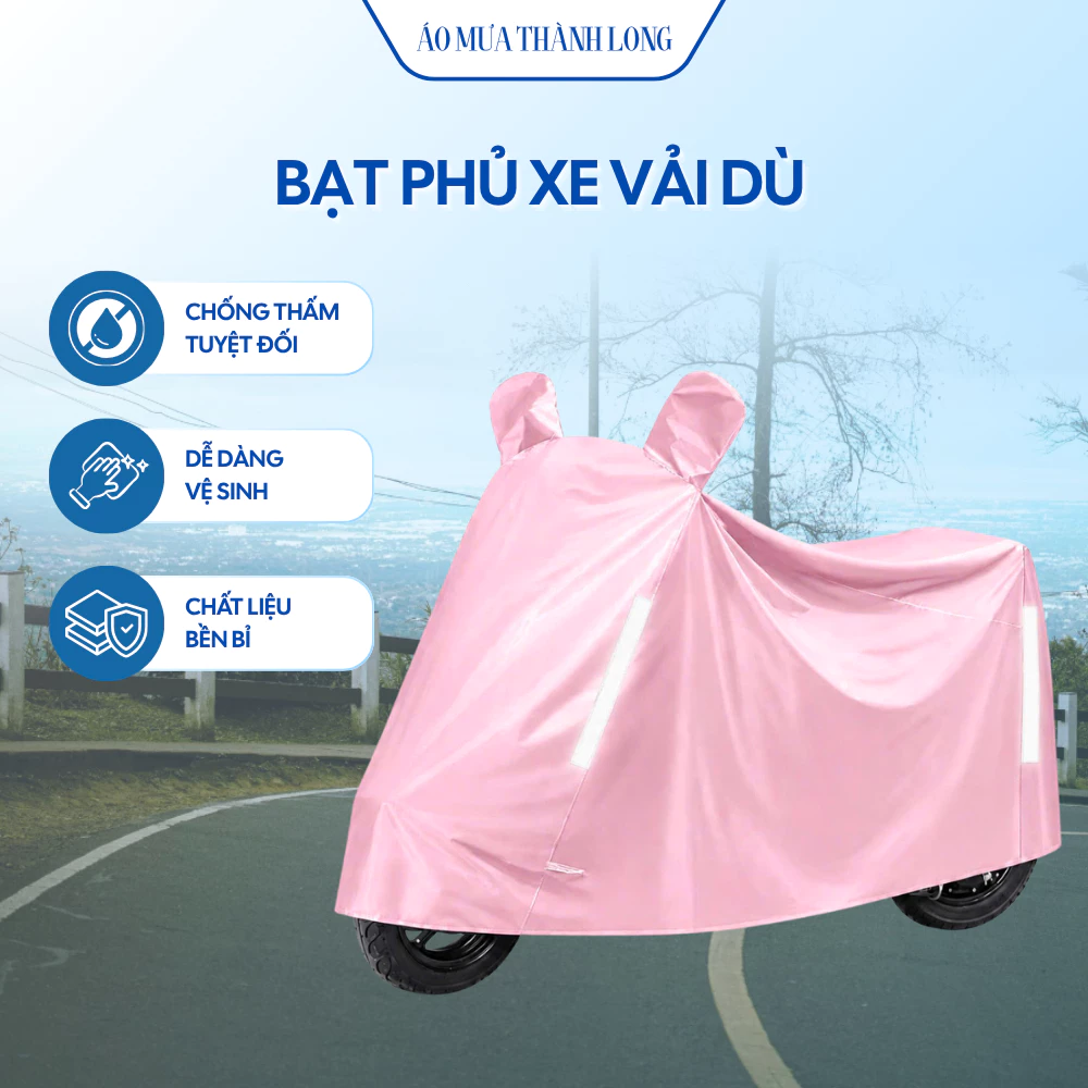 Bạt Phủ Xe Máy Vải Dù Chống Thấm Nước Chống Nắng Chống Bụi Bảo Vệ Xe Bền Đẹp