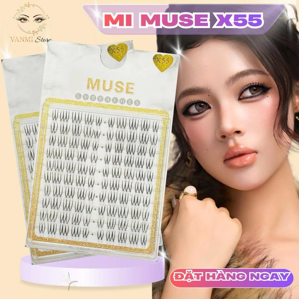 Mi Muse X55, mi giả cụm hot trend, lông mi giả cao cấp - Vanmi Store