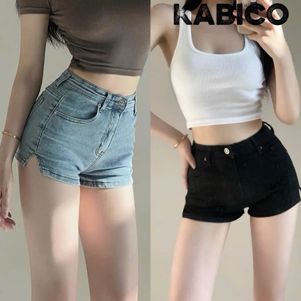 Quần short jean nữ cạp cao co giãn, quần short jean nữ siêu ngắn, quần short phong cách WSHJ51