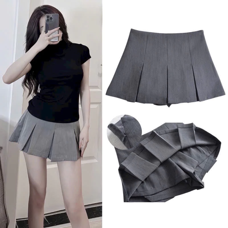 CHÂN VÁY NGẮN XẾP LY TO CHẤT RUBY CAO CẤP LÊN DÁNG SIÊU XINH WCV58