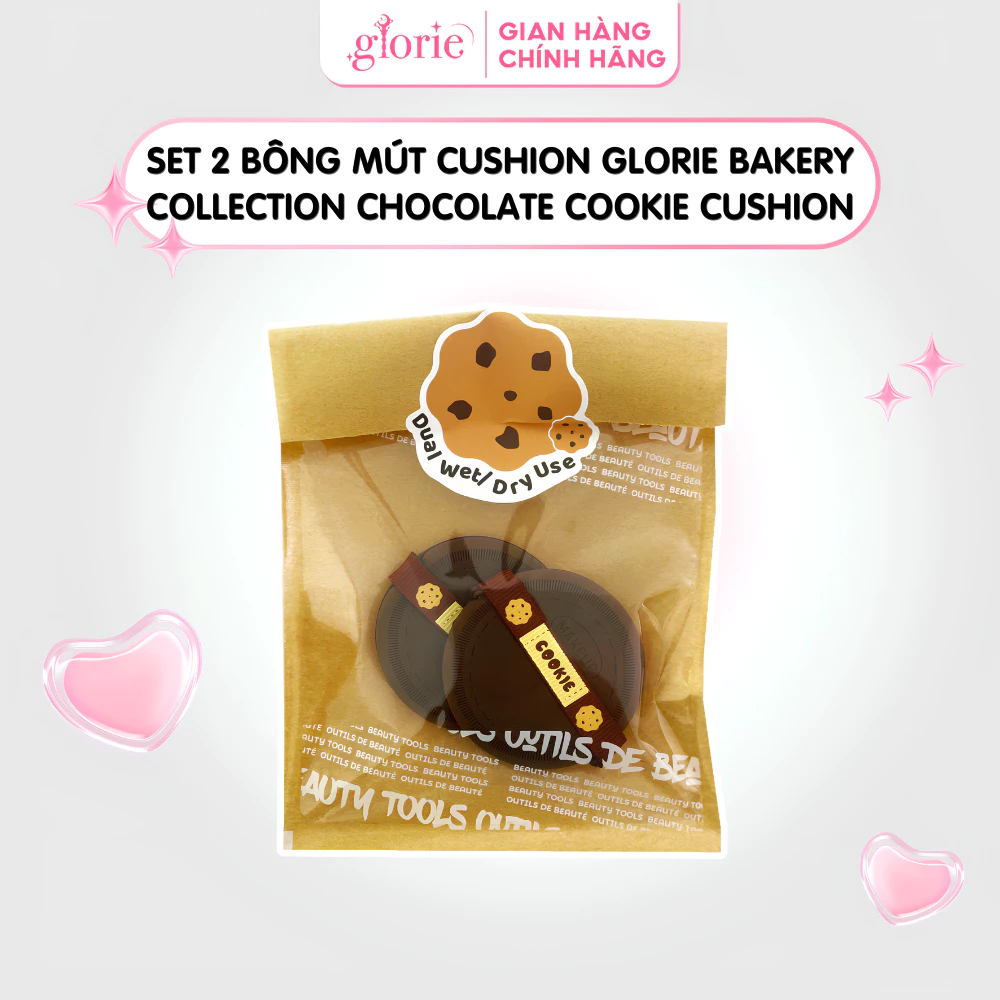 Set 2 Bông Mút Cushion Glorie Bakery Collection Chocolate Cookie Cushion