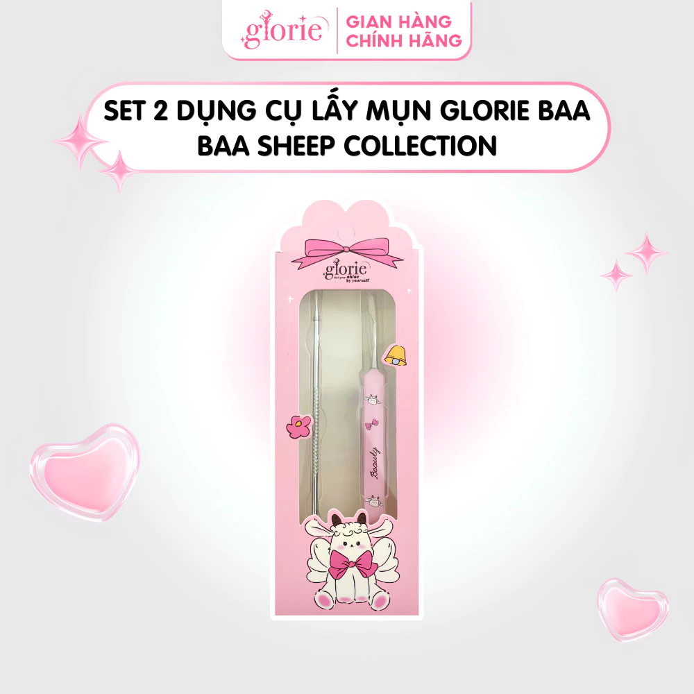 Set 2 Dụng Cụ Lấy Mụn Glorie Baa Baa Sheep Collection