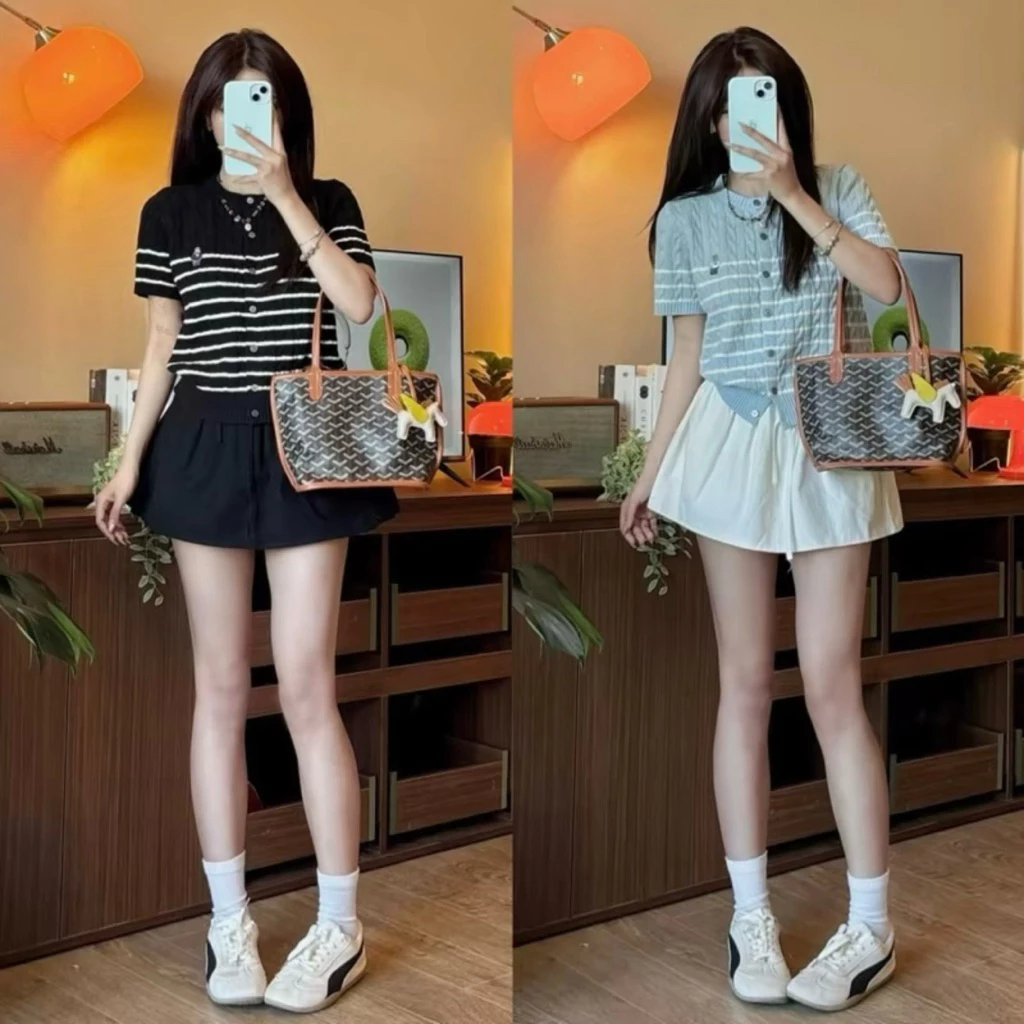 hân Váy Kaki dáng Ngắn Chữ A dây rút dáng xoè Có Quần Bảo Hộ Chân váy chữ A chất liệu Kaki mềm dáng xoè WCV73