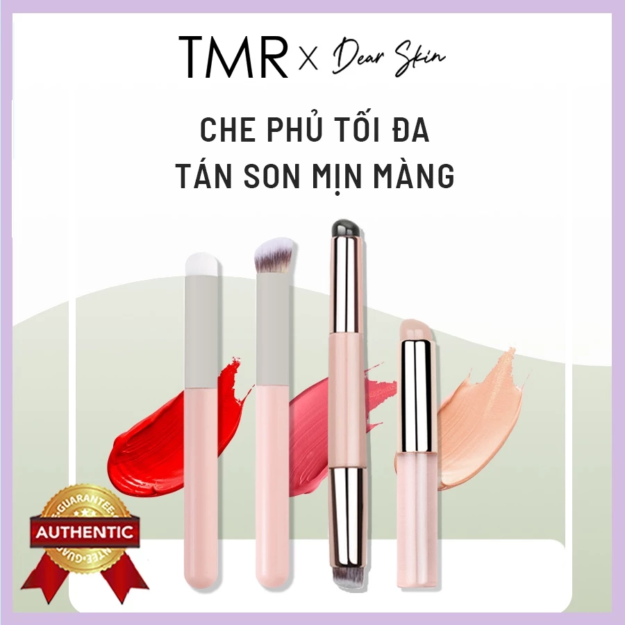 Cọ Môi Che Khuyết Điểm Rosé TMR Cọ đầu tròn màu hồng linh hoạt tán son siêu đỉnh che khuyết điểm