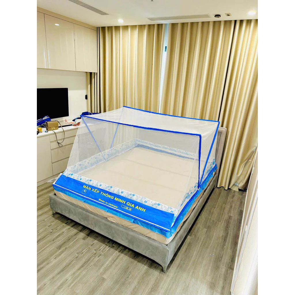 Màn ngủ chống muỗi cho người lớn, mùng xếp thông minh tự bung gấp gọn nhanh, tiện lợi hàng loại 1 - Xưởng Màn Gia Anh