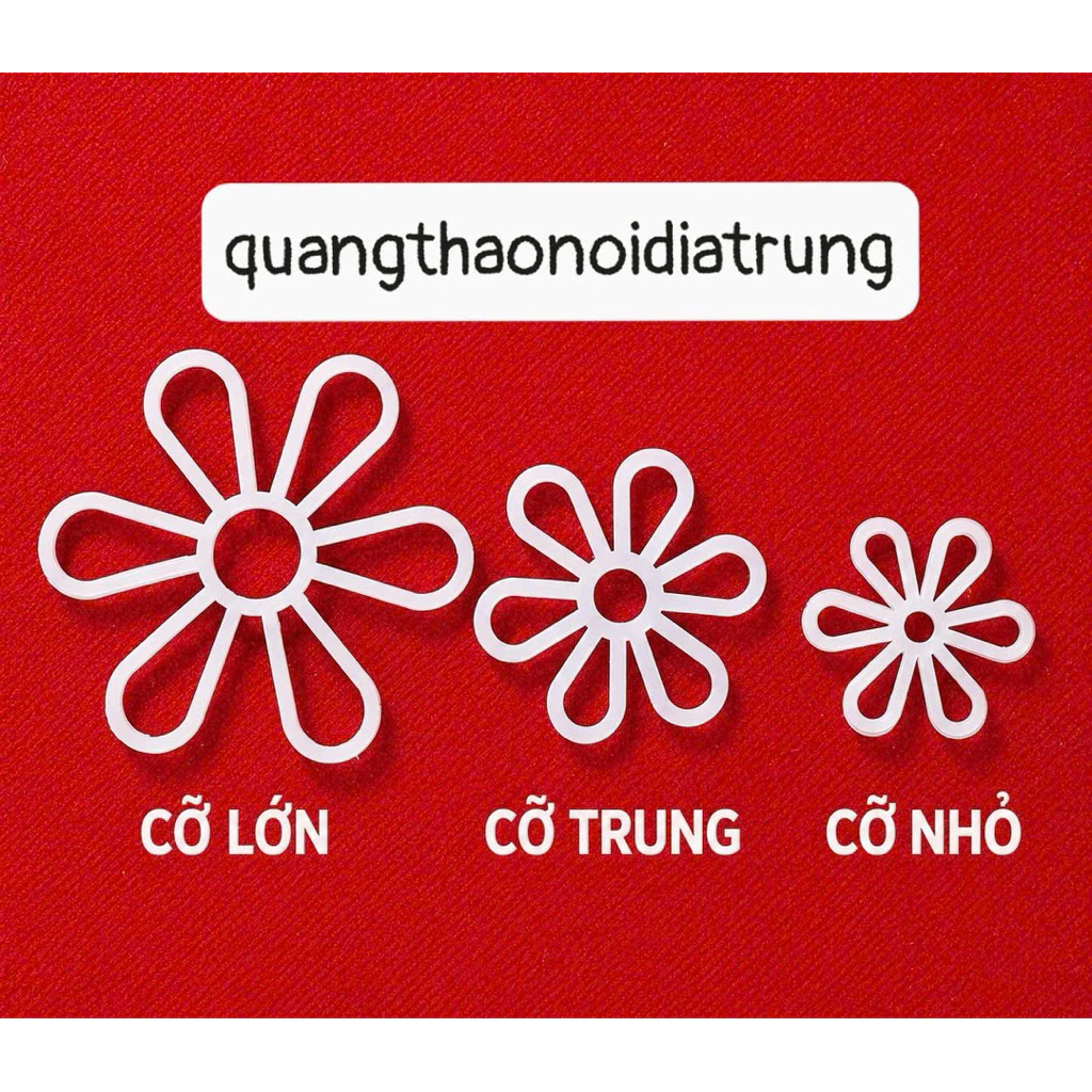 [HÀNG SẴN]Canvas Hoa Nhựa Cánh Hoa Cúc/Hoa Mai Móc Len, Khuôn Định Hình Hoa Handmade Móc Túi Xách, Phụ Kiện Làm Hoa Len