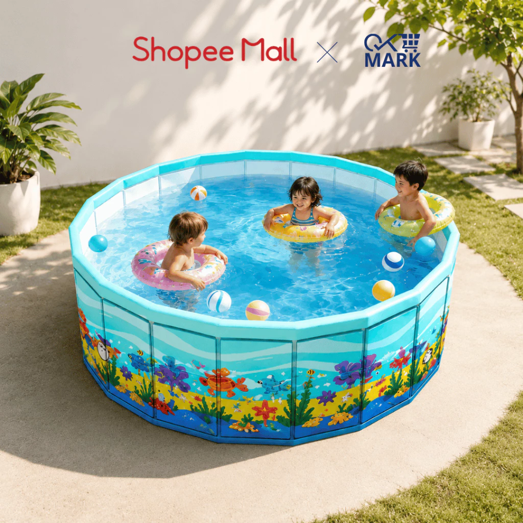Bể Bơi Didooglt Cho Bé Tại Nhà - Hồ Bơi Trẻ Em Gấp Gọn Chất Liệu PVC Cao Cấp Nhiều Kích Cỡ