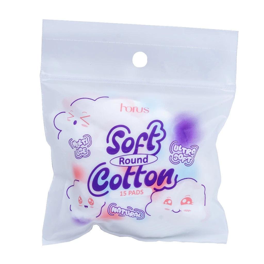[QUÀ TẶNG KHÔNG BÁN] Horus Bông tẩy trang tròn Round Soft Cotton Pads 15 pads