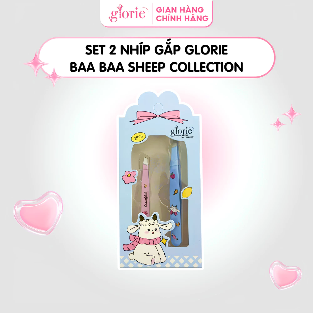 Set 2 Nhíp Gắp Glorie Baa Baa Sheep Collection