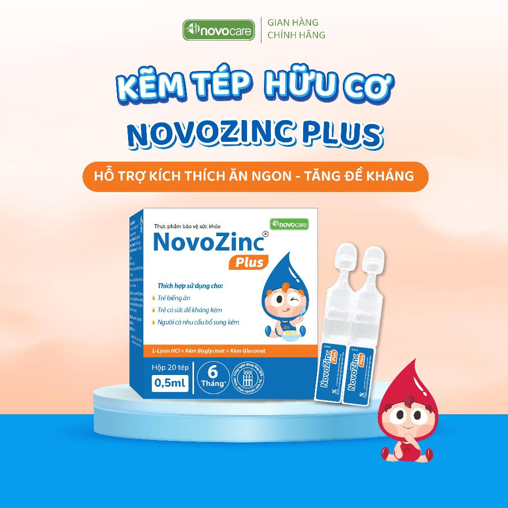 Kẽm tép Novozinc Plus - Bổ sung kẽm & lysin hỗ trợ bé ăn ngon, tăng đề kháng…
