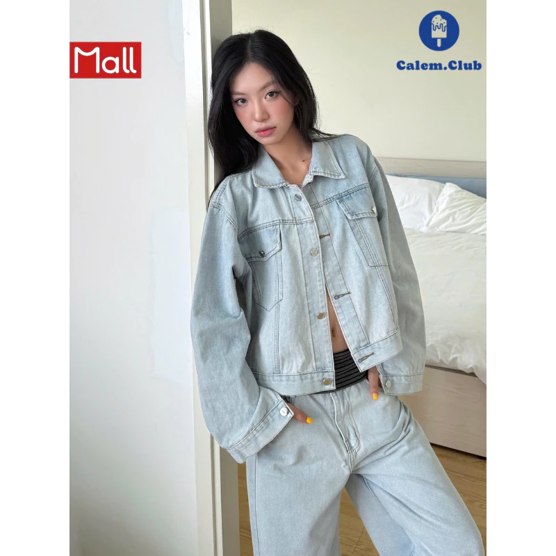 Calem.club- Quần Jeans/Áo Khoác Jean Ver 3 form boxy unisex Nam Nữ chất denim phong cách trẻ trung năng động