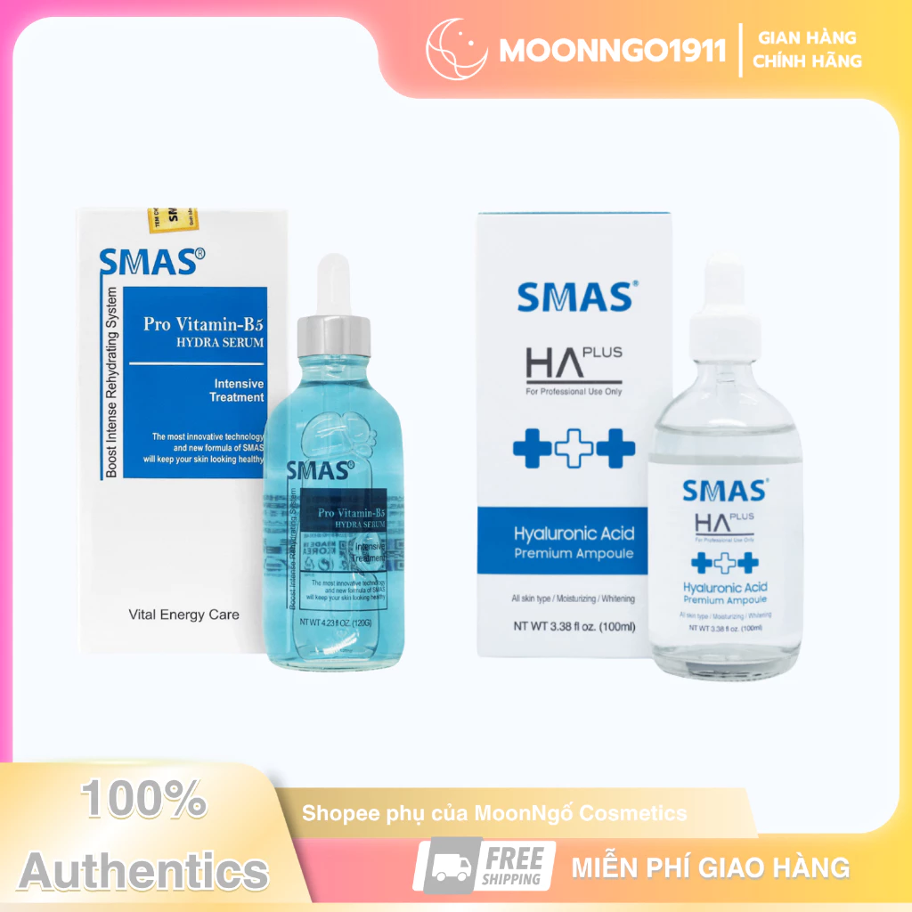 [Hàng Công Ty] Serum Smas Ha Plus & Pro B5 Phục Hồi Da Cấp Ẩm Dưỡng Trắng 100ml