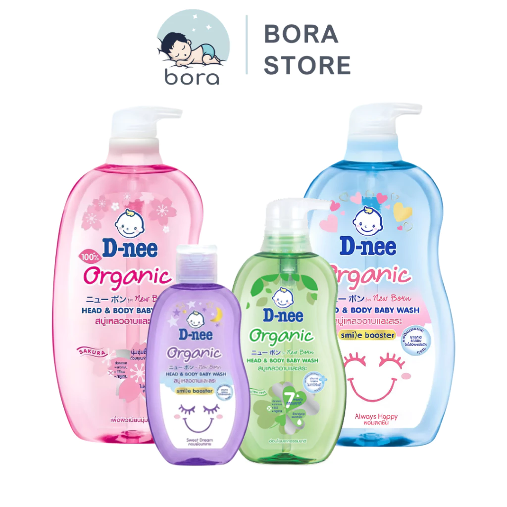 Sữa tắm gội Dnee 180ml/380ml/750ml, tắm gội toàn thân cho bé Dnee Organic chính hãng, an toàn, dịu nhẹ