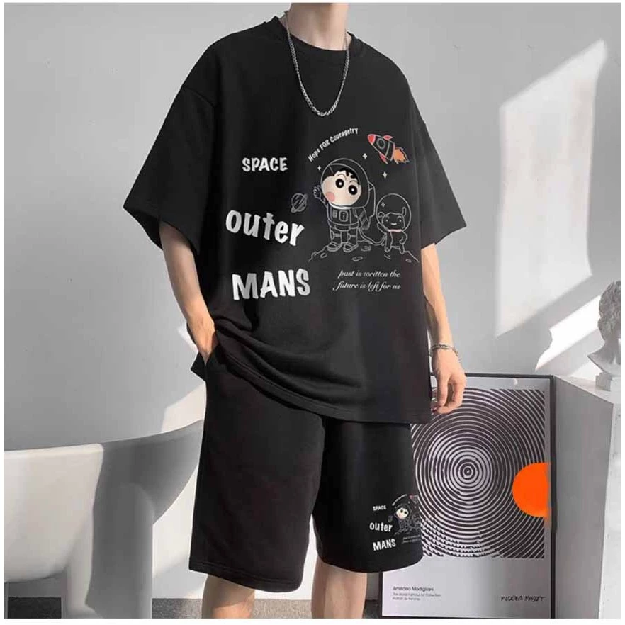 [ SALE SỐC] Bộ Quần Áo Nam Nữ CUSIN dễ thương giành cho cặp đôi ba màu đen, vàng, xanh 10-80kg K1