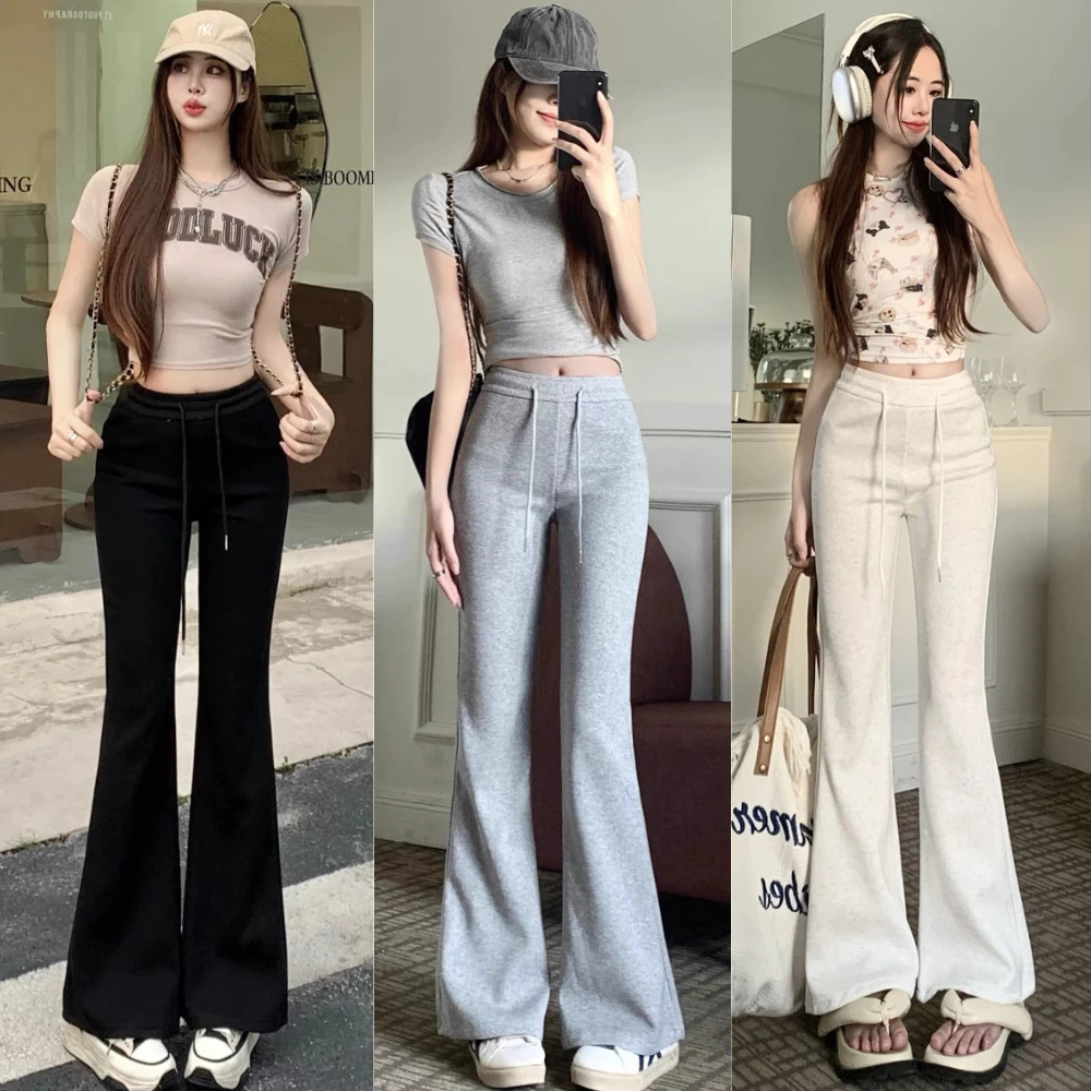 Quần Nỉ ống loe nữ cao cấp có đường co giãn có đường nâng V3 , Quần loe hottrend hách dáng nâng mông chất nỉ  WQ77