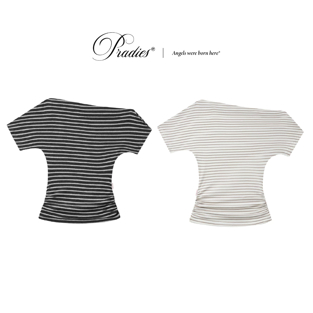 Áo Trễ Lệch Vai Sọc PRADIES - Aisley Striped