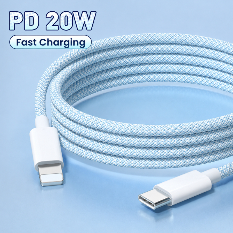Dây Cáp Sạc Nhanh PD 20w Type C To L Bọc Dù Siêu Bền Chống Đứt Tương Thích Các…