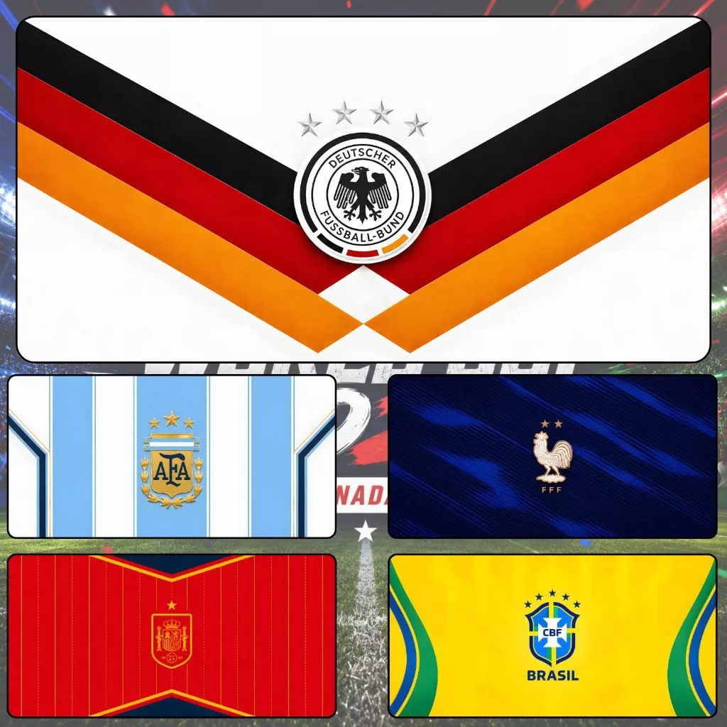 Lót Chuột Cỡ Lớn WORLD CUP 2026 HOME KIT STYLE Size 80x30cm / 90x40cm / 120x60cm Chống Trượt, Bền Đẹp