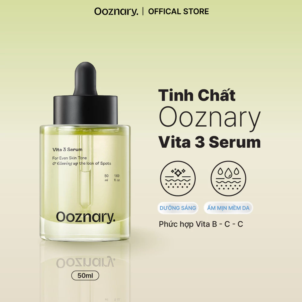 Tinh chất Ooznary Vita 3 Serum 50ml sáng da mờ thâm làm dịu da