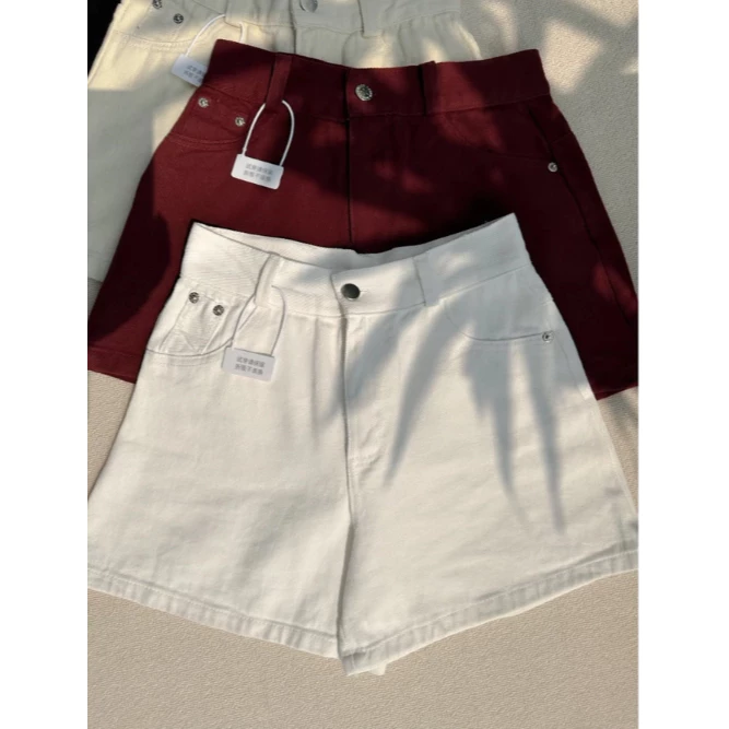 Quần Short Jean Chữ A Cạp Cao Basic Tôn Dáng Thanh Lịch QS164