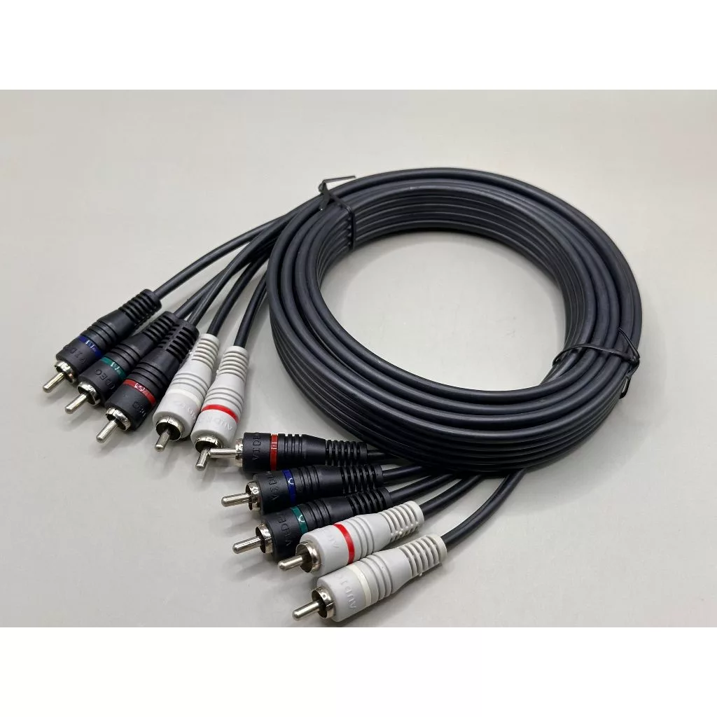 Cáp Video & Audio | âm thanh và hình ảnh component 5 đầu Bông sen 1.82m