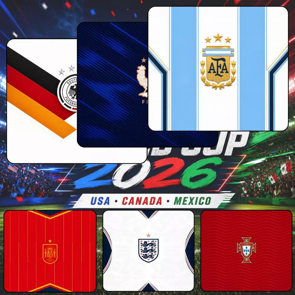 Lót Chuột FPS Gaming WORLD CUP 2026 HOME KIT STYLE Size 45x40cm / 35x30cm / 26x21cm Chống Trượt, Bền Đẹp