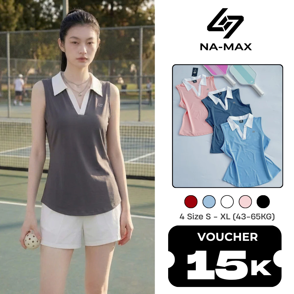 [VOUCHER GIẢM 20K] Áo Polo Phối Cổ Trắng Thể Thao Nữ Namax, Áo Pickleball, Cầu Lông, Tennis Thoáng Khí Tôn Dáng - N026