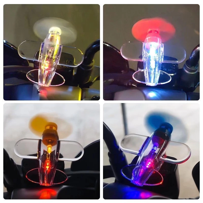 Mergelane Máy bay mini LED phát sáng, nhiều màu sắc, trang trí mũ bảo hiểm xe hơi.