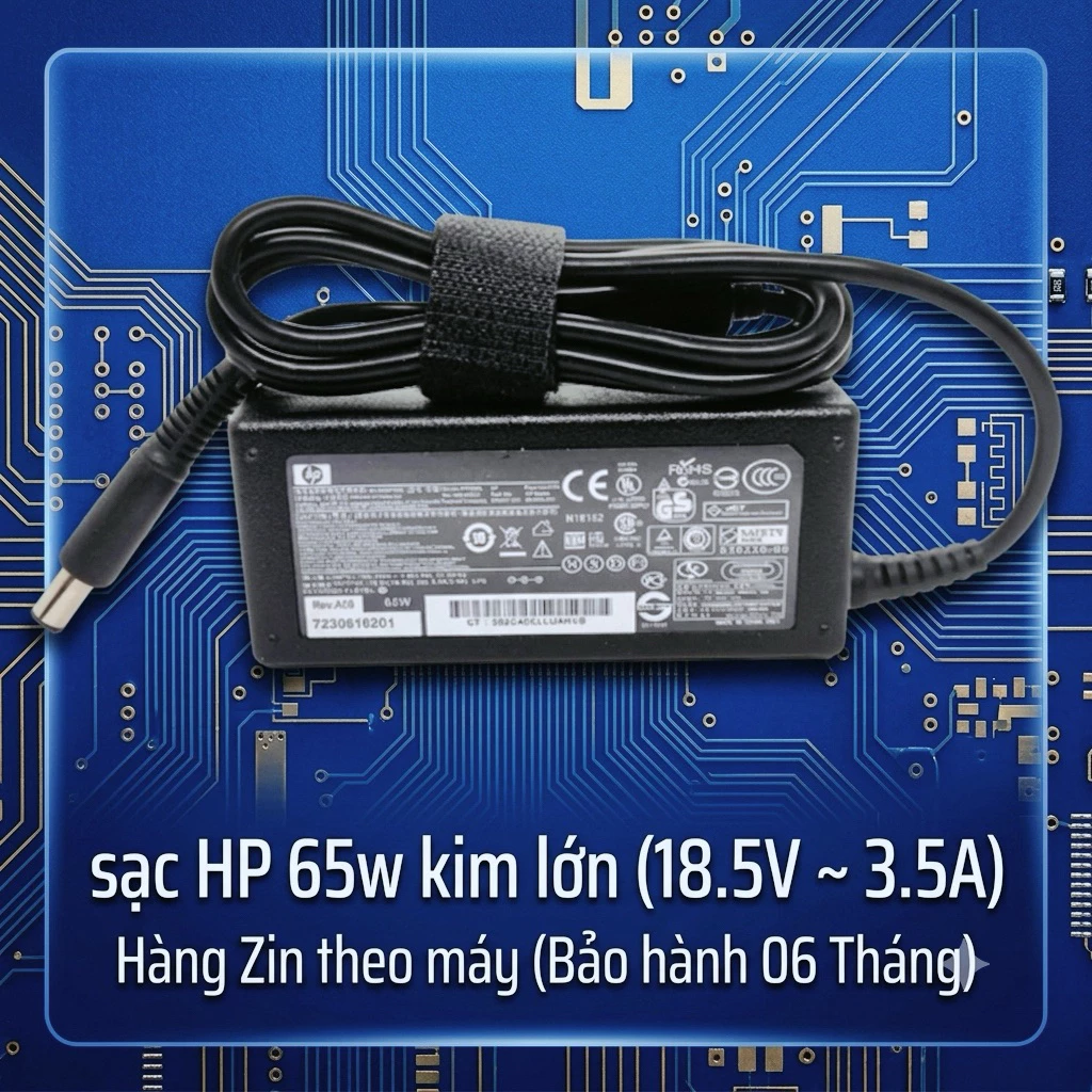 Sạc adapter Hãng Hp 65w,90w Hàng theo máy Zin 100%