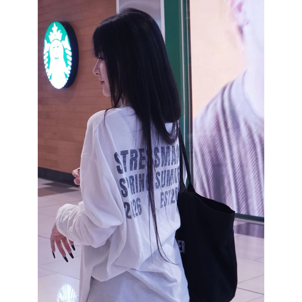 Áo Thun Tay Dài D08 Hàng Cao Cấp Cotton 270gsm Form Boxy - Warstudios