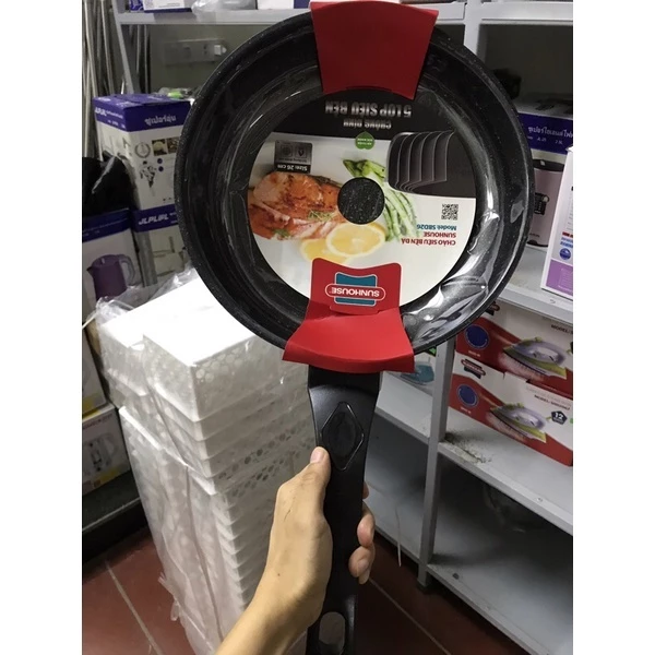 Chảo đá chống BẾP GAS size 26-30cm, chảo đá siêu bền. Chảo đá chống dính sâu lòng