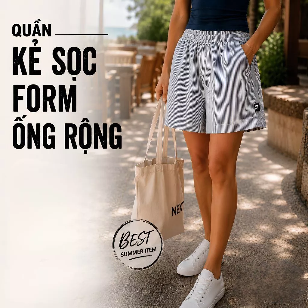Quần mặc nhà unisex vải oxford cao cấp họa tiết kẻ sọc form ống rộng thoải mái QZG05