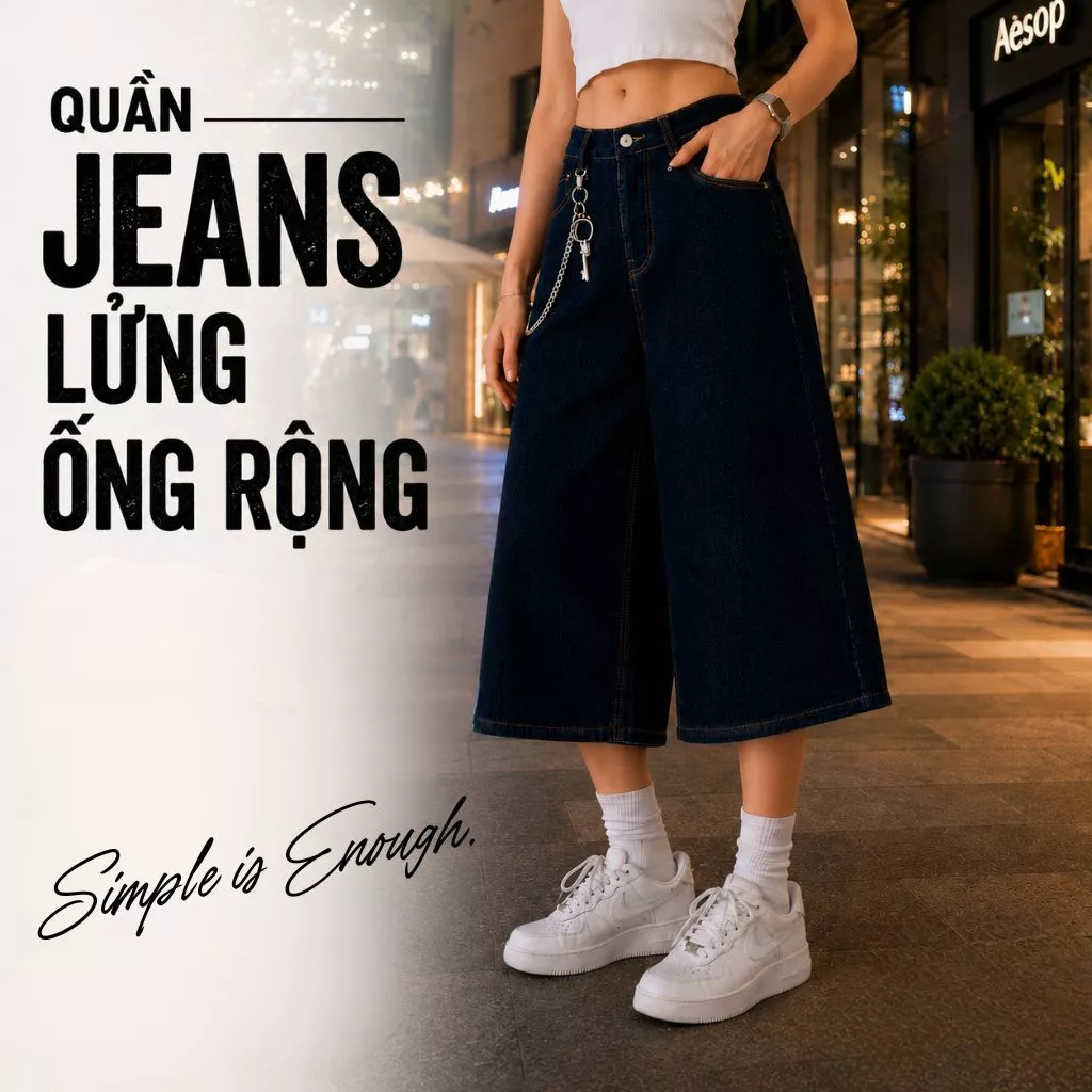 Quần jeans lửng ZGO quần short jean lửng ống rộng form unisex nam nữ chất jeans dày dặn QZG01