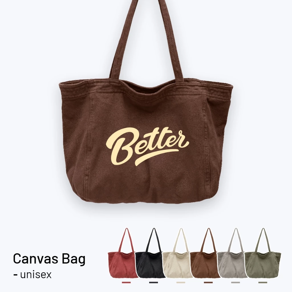 Túi Tote Vải Canvas Nam Nữ Cỡ Lớn Phong Cách Vintage Đeo Vai Đi Học Đi Chơi Cao Cấp - Túi Tote Streetwear Basic - TVIN31