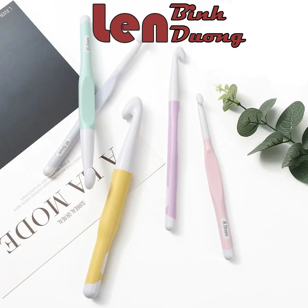 Kim Móc Len Size Lớn, Chất Liệu Nhựa ABS, Dùng Móc Thảm, Chăn Mềm