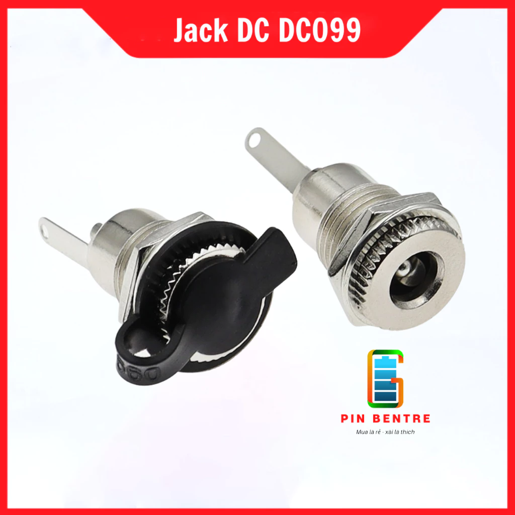 Jack DC DC099 loại 5.5x2.5mm kim loại công suất 10Ampe [PBT247]