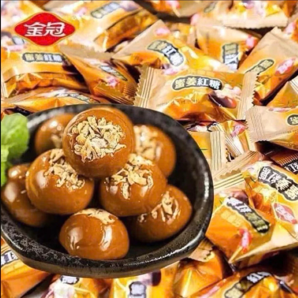 Kẹo gừng đường nâu caramen béo ngậy