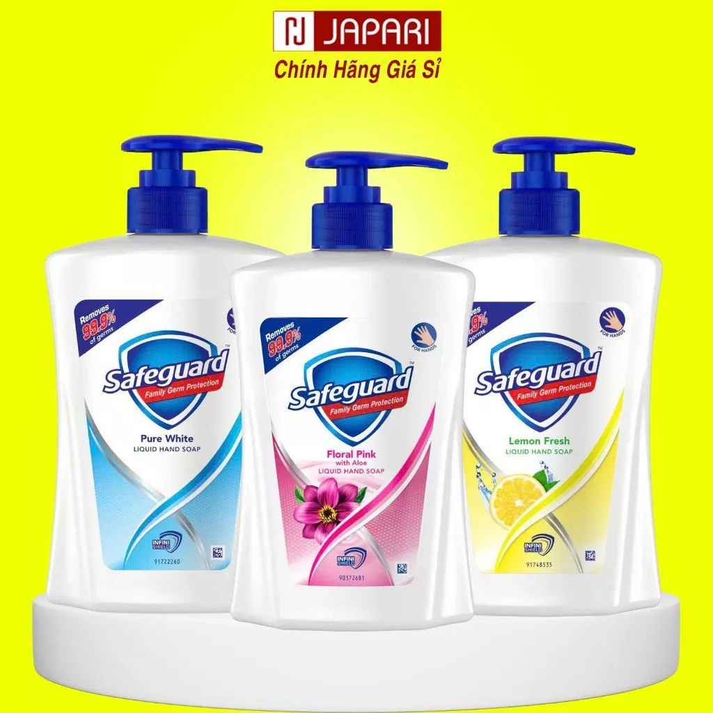 Nước Rửa Tay Safeguard 450ml CHÍNH HÃNG - Nước Rửa Tay Diệt Khuẩn, Sạch Sâu Dịu Nhẹ - Japari