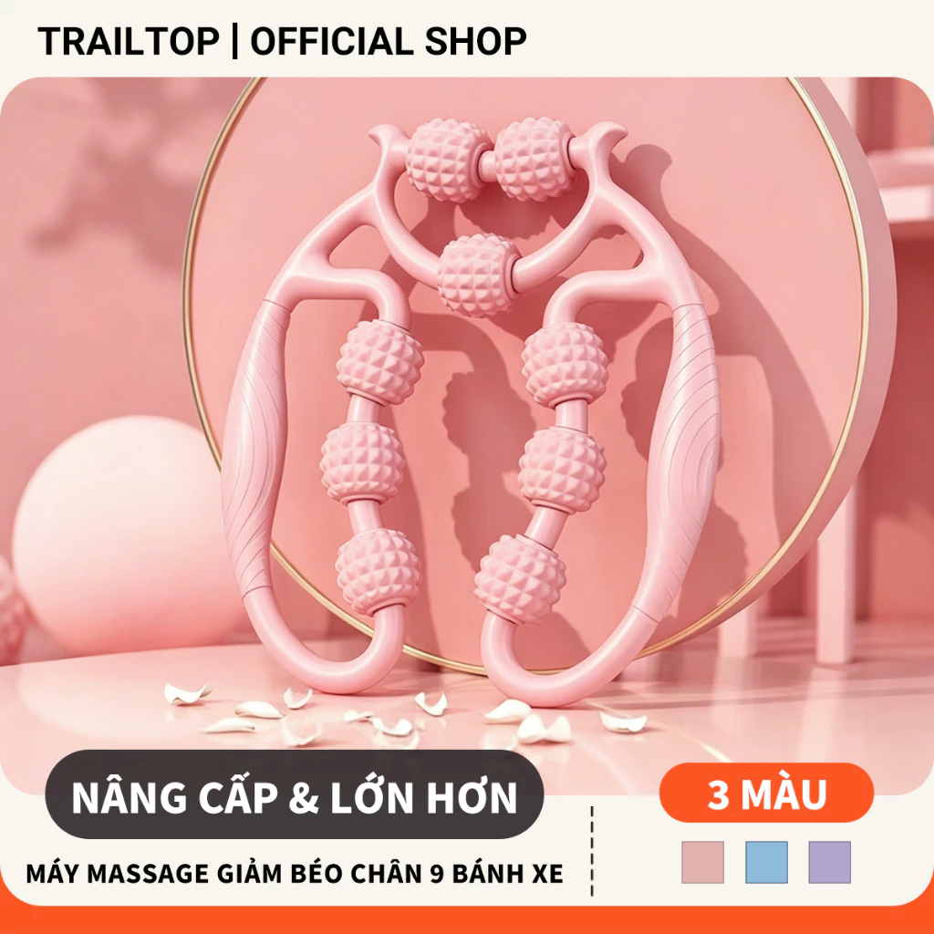 【COD】Trailtop Con lăn massage dụng cụ con lăn hỗ trợ tập Yoga đa năng Massage thon gọn đùi Bắp Tay Bắp Chân Tiện Dụng
