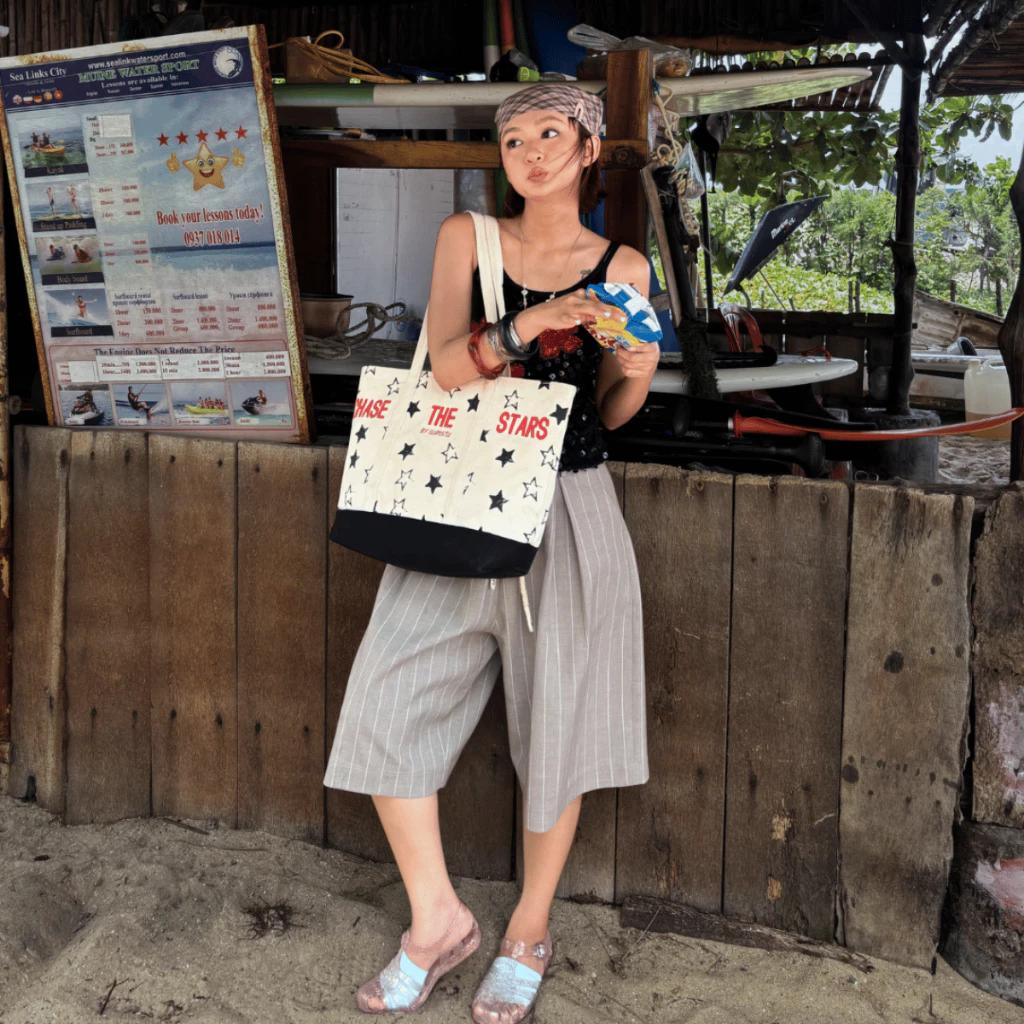 Túi Tote Canvas GUPO Starlight Tote Form Cứng Có Khoá Kéo - TNS01