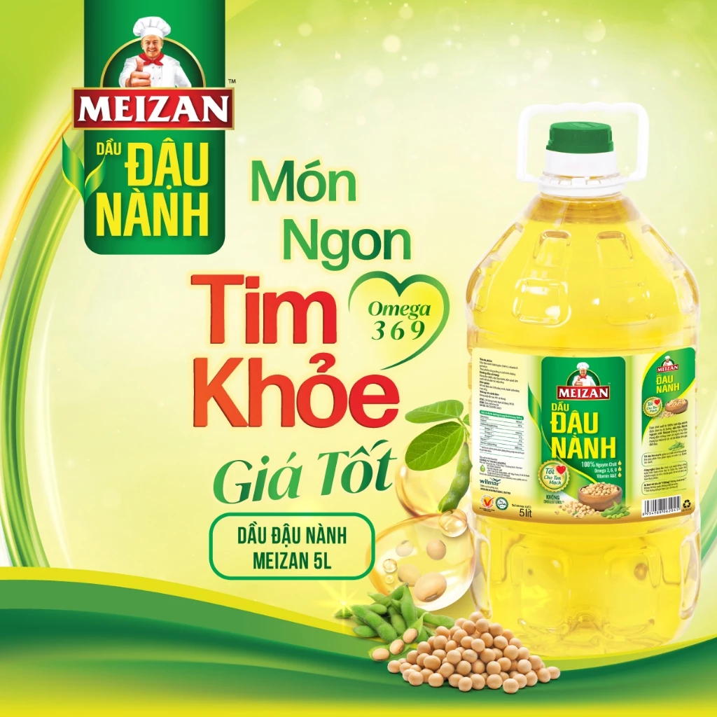 Dầu đậu nành Meizan 5L