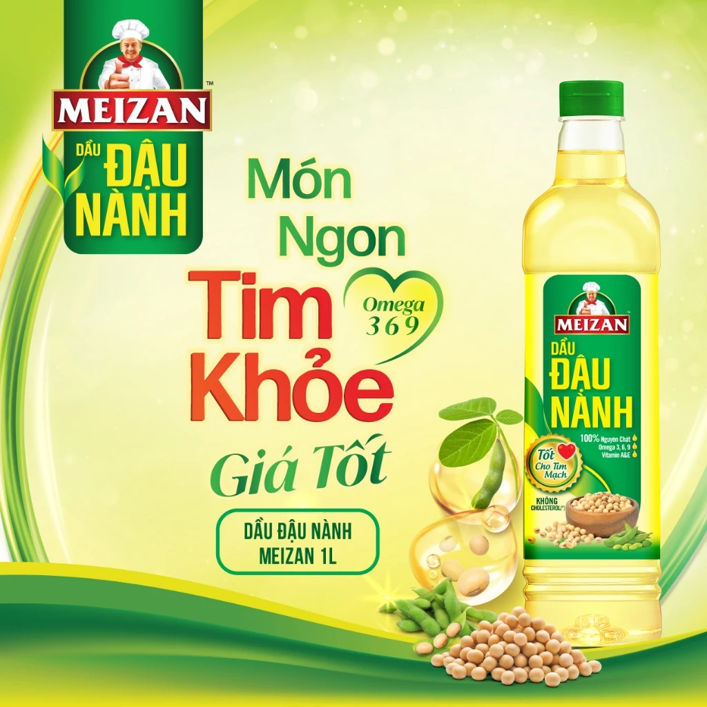 Dầu đậu nành Meizan 1L