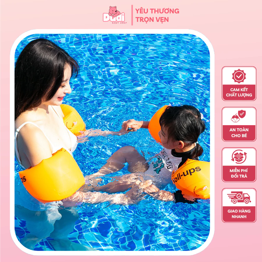 Phao tay tập bơi mẫu mới, phụ kiện bơi lội cho trẻ em và người lớn an toàn khi sử dụng PB-01
