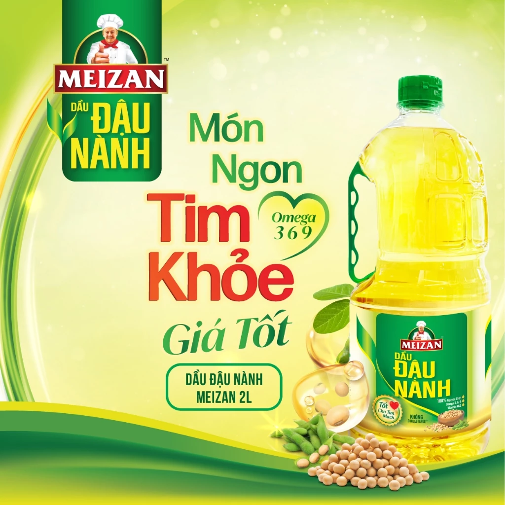 Dầu đậu nành Meizan 2L
