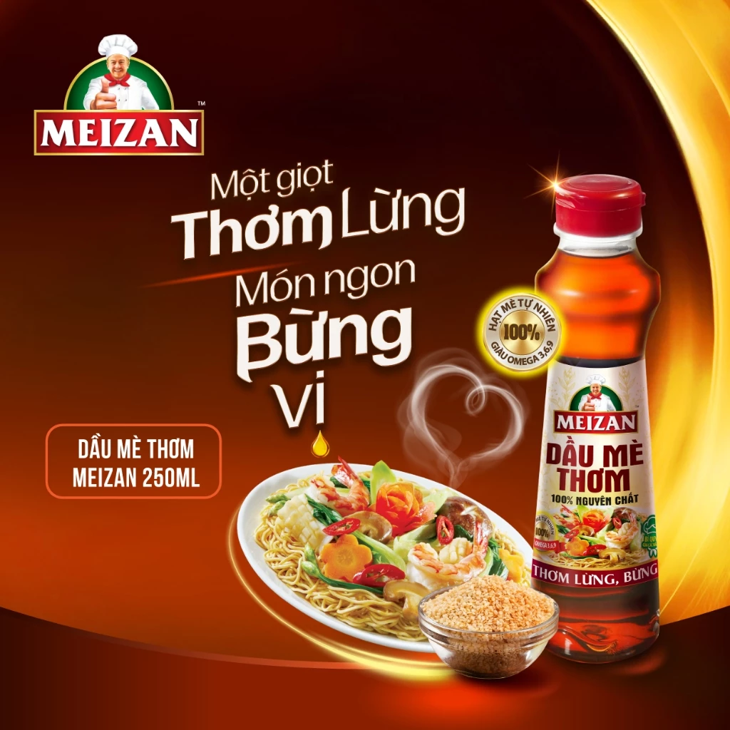 Dầu mè thơm hảo hạng Meizan 250ml