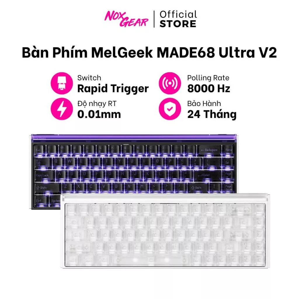 Bàn Phím Gaming MADE68 Ultra V2 - Rapid Trigger - Hàng Chính Hãng Bảo Hành 2 Năm